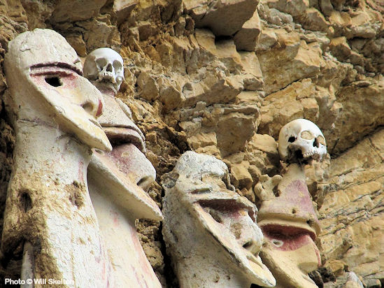 Touring Chachapoyas, a day trip to Karajia, to see the ancient cliff tombs