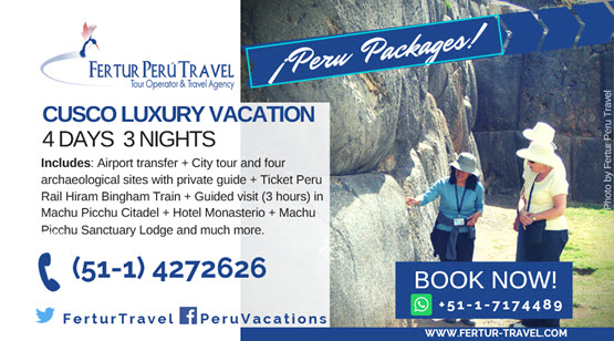 Cusco Luxury Vacation 4 Days 3 Nights By Fertur Peru Travel