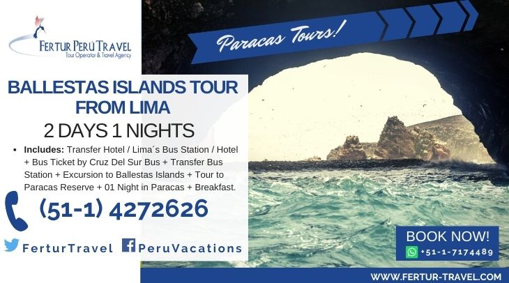 Ballestas Islands Tour From Lima: 2 Days 1 Night