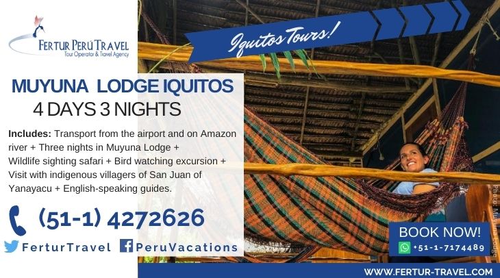 Muyuna Lodge in Peru, Iquitos: 4 Days By Fertur Peru Travel