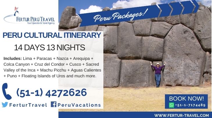Peru Itinerary 14 days from Lima by Fertur Peru Travel