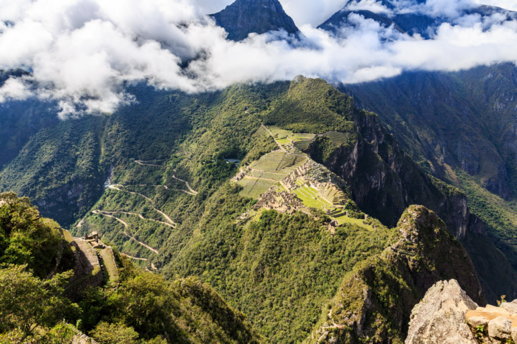 macchu picchu seen from atop hua