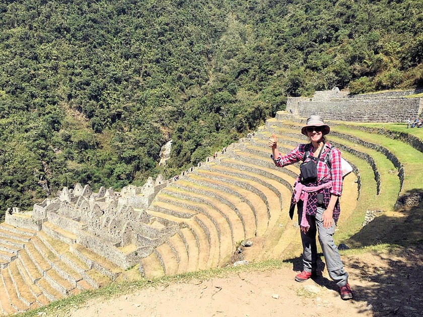 thumbs up at winay wayna 1