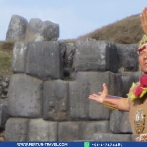 Reenactment of the Inti Raymi ceremony in Cusco, Peru. 