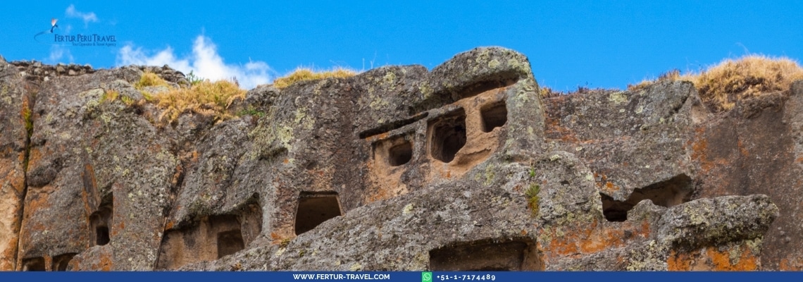 Window of Otuzco ruins, Cajamarca, Peru 
