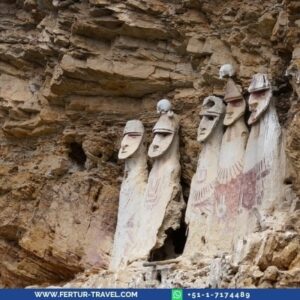 Northern Peru Tour Package 11 Days 10 Nights: Lima to Chachapoyas Archaeological Adventure | Visit Karajia sarcophagi, Kuelap fortress, Chan Chan, Lord of Sipán Museum | Includes transfers, guides, and entrance fees.