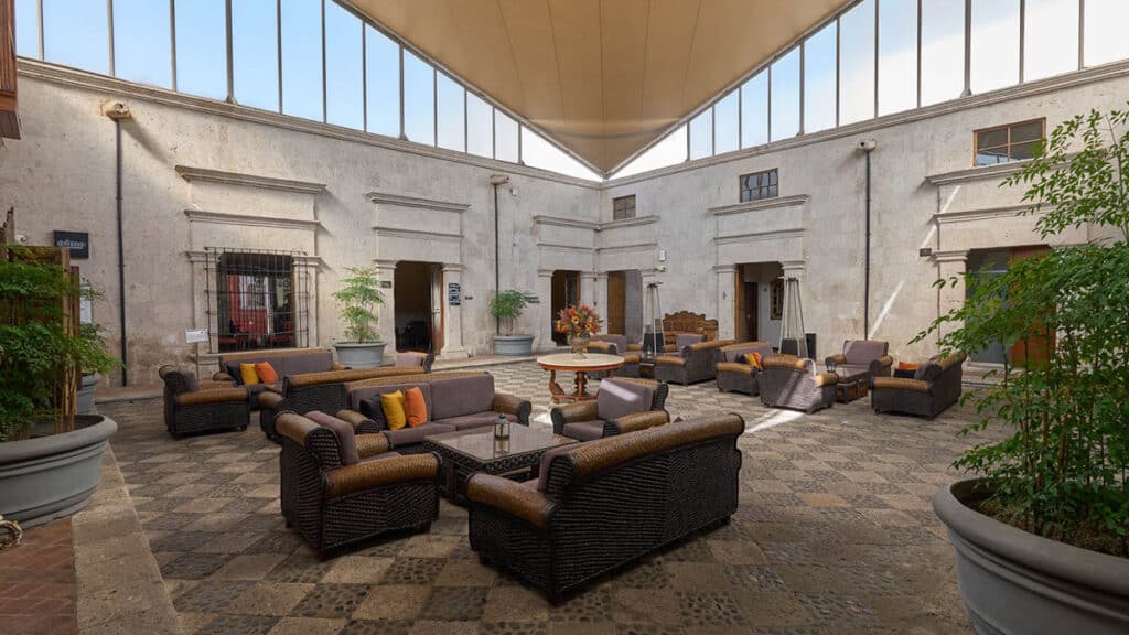 Recepción del Hotel Casa Andina Premium Arequipa