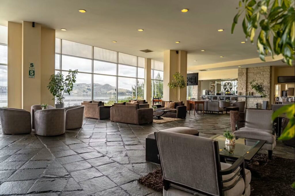 Jose Antonio Puno Hotel Lobby with Lake Titiccaca View